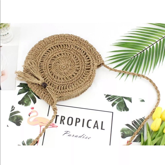 🌸Bohemian Straw Crossbody Bag - Picture 6 of 8